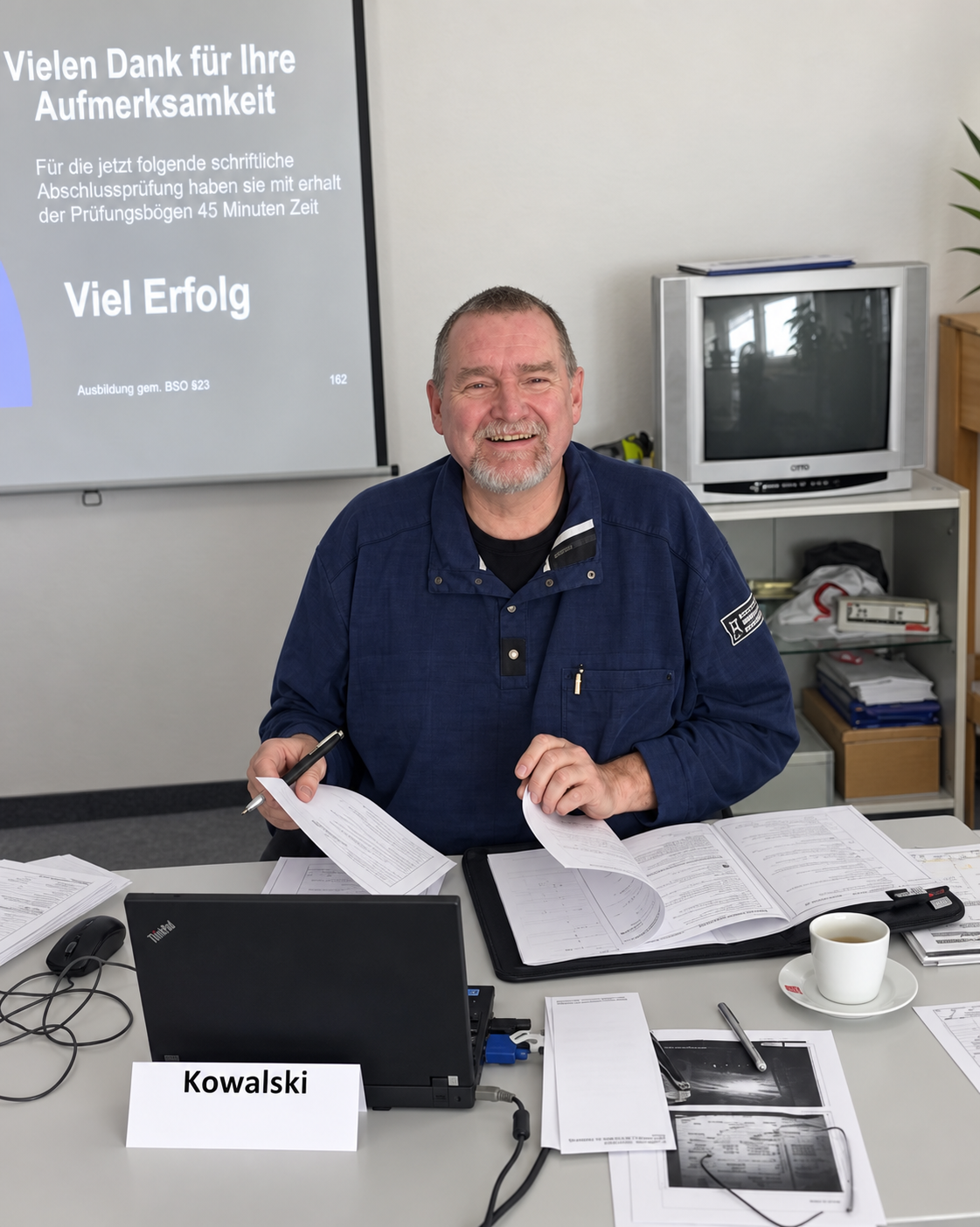 Fachausbilder Mario Kowalski bei einer Schulung